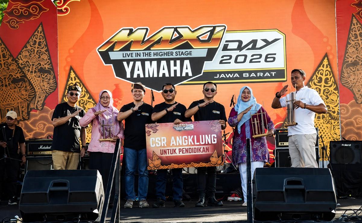 Ratusan Biker MAXI Yamaha 'Geruduk' Kuningan, Touring 300 Km Sambil Selami Budaya Lokal