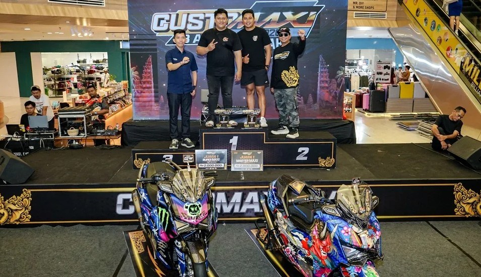 Keren! Yamaha XMAX di CustoMAXI Bali Ini Bisa Nyala Pakai Perintah Suara Lewat Smartwatch