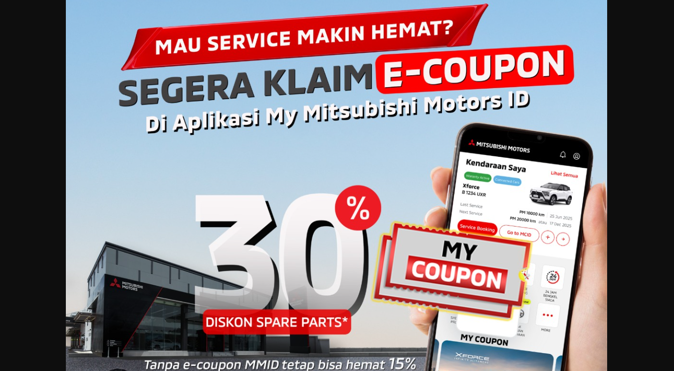 Mitsubishi Manjakan Konsumen Lewat Program 'Servis Hemat' di Aplikasi MMID, Diskon Spare Part Melimpah!