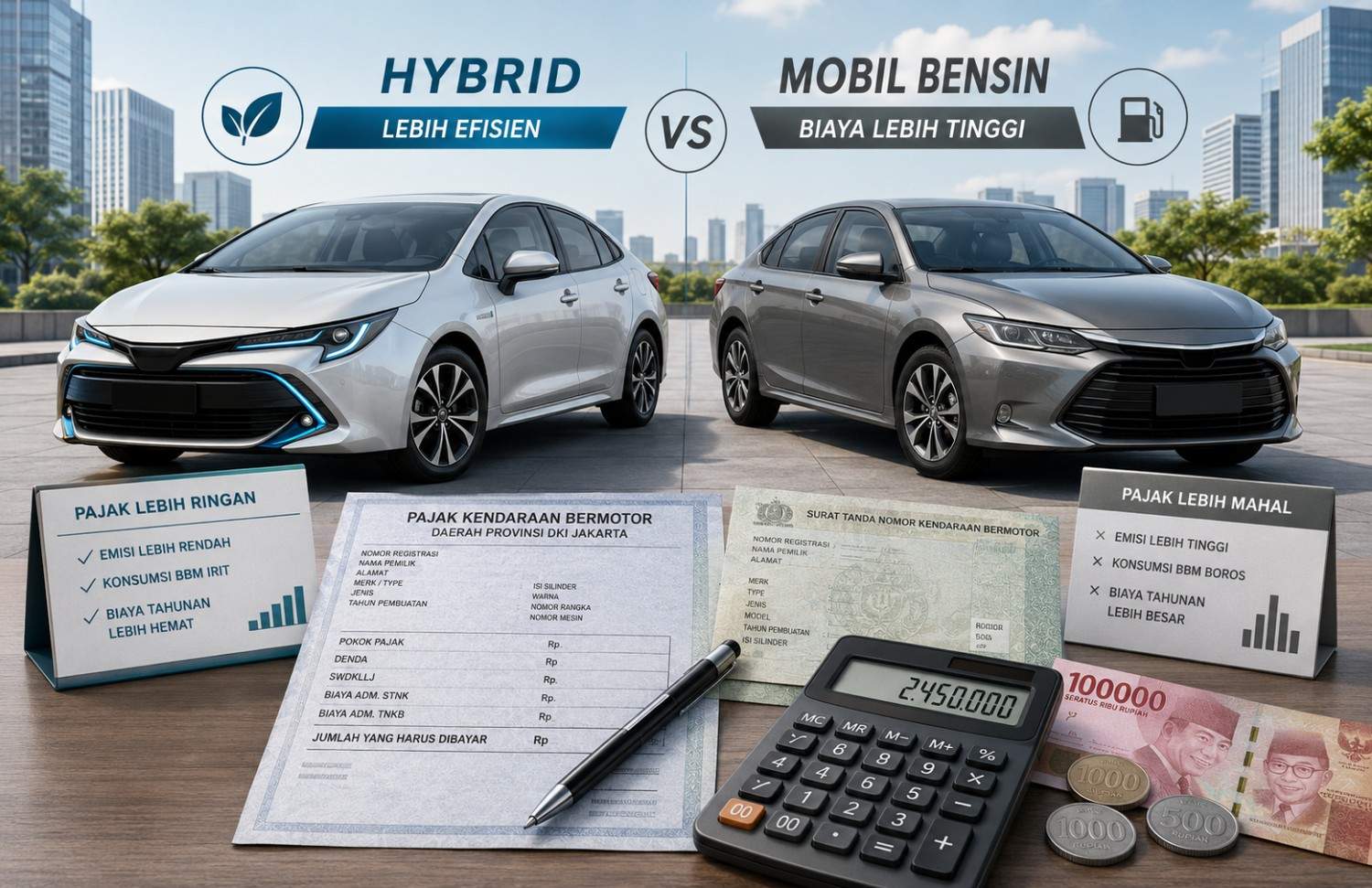 Mobil Hybrid vs Bensin, Mana yang Pajak Tahunannya Lebih Bersahabat?