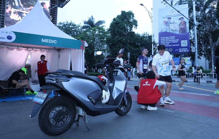 Honda CUV e: Kawal Tim Medis JAKIM 2026, Motor Listrik Jadi Andalan di Rute Monas-GBK