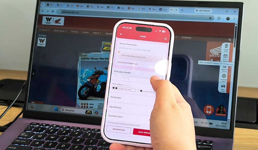 Aplikasi Wanda Kini Punya Fitur Simulasi Kredit, Begini Cara Cek Cicilan Motor Honda