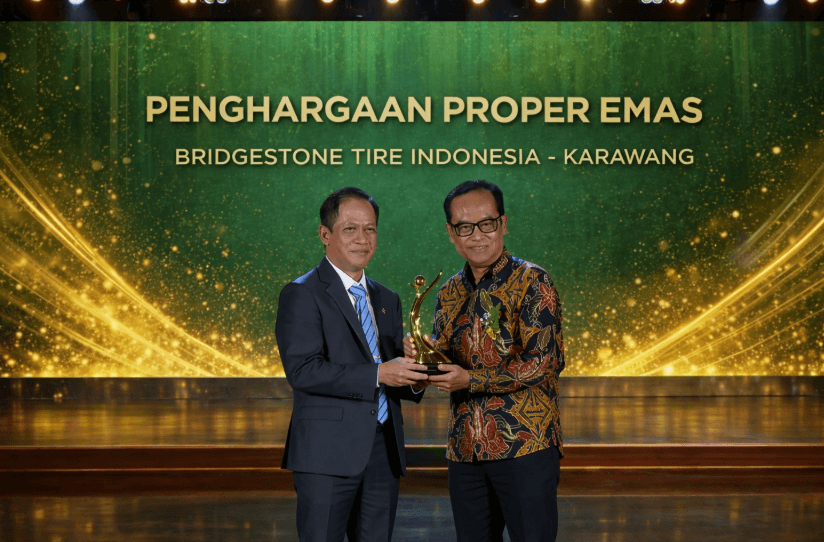 Jadi Kado Spesial Ulang Tahun Ke-50, Bridgestone Indonesia Sabet Proper Emas dari KLH
