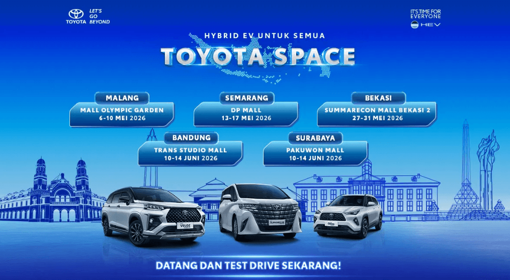 Toyota Space 2026 Jadi Tempat Seru Buat Kenalan Sama Mobil Hybrid Toyota