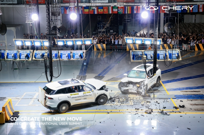 Chery Tiggo 9 Uji Tabrak 'Adu Banteng' di China, Hasilnya Bikin Geleng-geleng