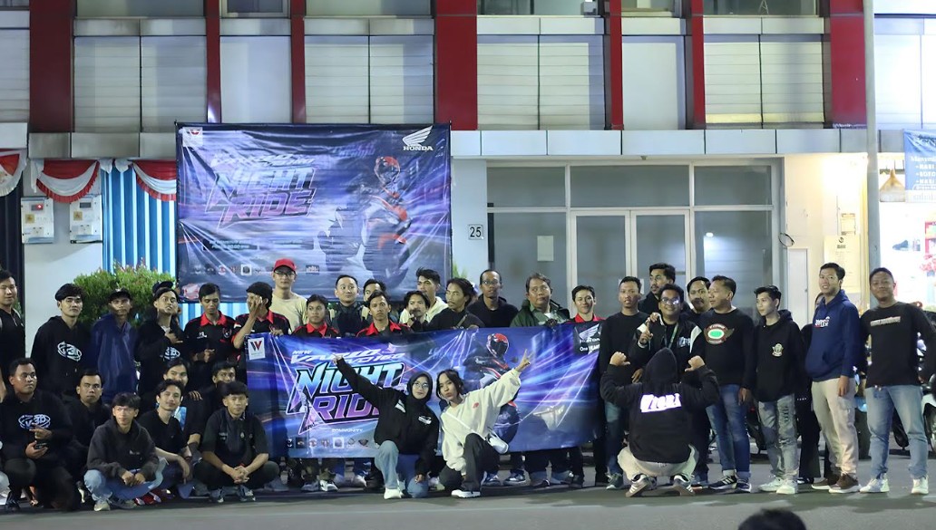 New Vario EVO 160 Night Ride ‘Leave It Behind’, Jadi Ajang Kumpul Ratusan Bikers Honda di Tangerang