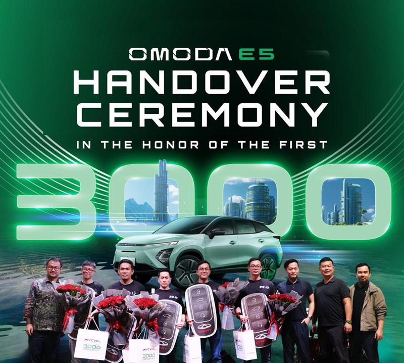 Lebih dari 3.000 Unit OMODA E5 Sudah Diserahkan Kepada Konsumen, Bukti Eksistensi Chery pada Jajaran Teratas Mobil Listrik di Indonesia 