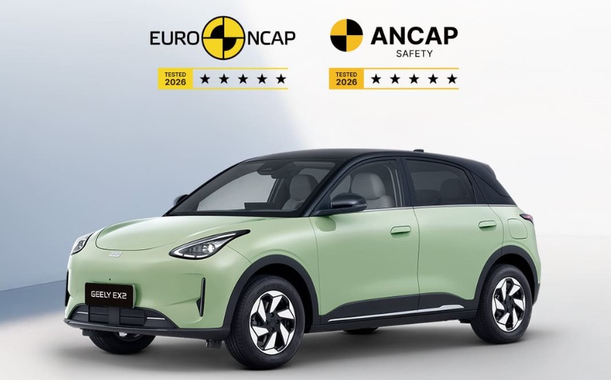 Geely EX2 Kantongi Rating Keselamatan Bintang Lima Euro NCAP dan ANCAP 2026