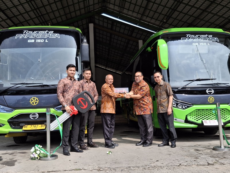 PO Puspa Jaya Lampung Tambah Armada Baru Hino GB BUS 150 L  Siap Tingkatkan Layanan Transportasi 