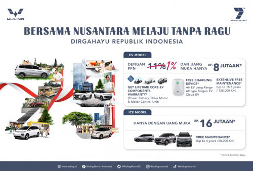 Rayakan Kemerdekaan Indonesia ke-79, Wuling Hadirkan Promo Spesial Secara Nasional