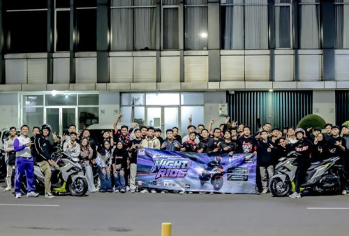 Ratusan Bikers Honda Vario Kumpul di Tangerang, Night Ride Sekaligus Belajar Safety Riding