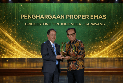 Jadi Kado Spesial Ulang Tahun Ke-50, Bridgestone Indonesia Sabet Proper Emas dari KLH