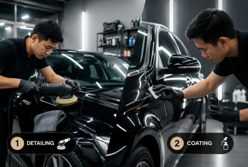 Coating atau Detailing Dulu? Ini Urutan Perawatan Mobil yang Benar