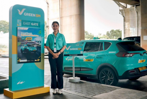 Taksi Listrik Green SM Resmi Beroperasi di Stasiun Whoosh Halim