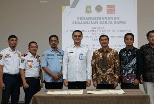 Hino Bersama Dinas Perhubungan Kota Tangerang  Melakukan Penandatanganan Perjanjian Kerja Sama Integrasi Layanan Uji Berkala Kendaraan Bermotor  