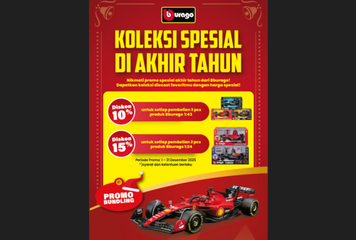 Kolektor Diecast Merapat! Bburago Kasih Diskon Spesial Akhir Tahun