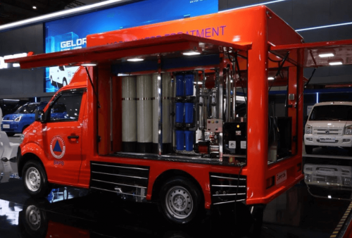 DFSK Super Cab Jadi Kendaraan Operasional Water Treatment BNPB