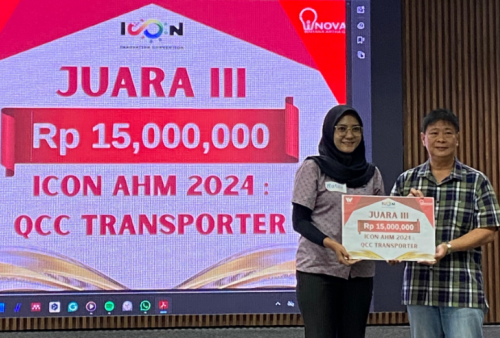 Inovasi Unggul, PT Tristar Transindo Sukses Raih Peringkat Ketiga di Ajang ICON AHM 2024