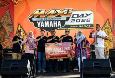Ratusan Biker MAXI Yamaha 'Geruduk' Kuningan, Touring 300 Km Sambil Selami Budaya Lokal