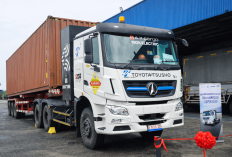 Dorong Logistik Rendah Karbon, Kalista dan Toyota Tsusho Lakukan Uji Coba Truk Kontainer Listrik